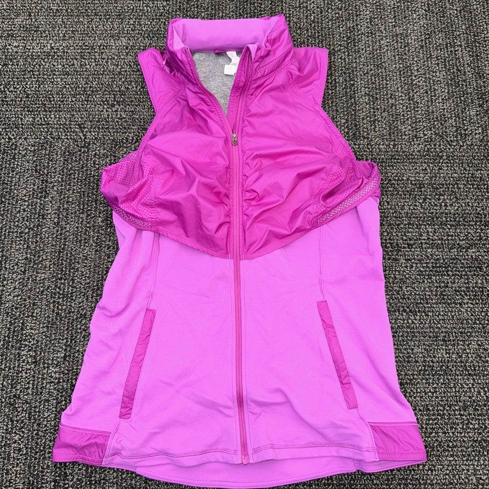 Lululemon Kanto Catch Me Vest‎ Ultra Violet Purple Hooded Vest Size 12